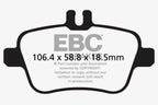 EBC 13+ Mercedes-Benz CLA250 2.0 Turbo Ultimax2 Rear Brake Pads