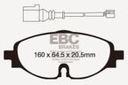 EBC 14+ Audi A3 1.8 Turbo Yellowstuff Front Brake Pads