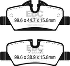 EBC 14+ Mini Hardtop 1.5 Turbo Cooper Ultimax2 Rear Brake Pads