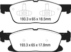 EBC 15+ Ford Edge 2.0 Turbo FWD Ultimax2 Front Brake Pads