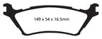 EBC 15+ Ford F150 2.7 Twin Turbo (2WD) Yellowstuff Rear Brake Pads