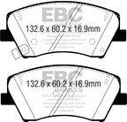 EBC 2017+ Hyundai Elantra 1.4L Turbo Ultimax2 Front Brake Pads