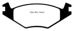 EBC 84-95 Volkswagen Golf 1.8 Yellowstuff Front Brake Pads