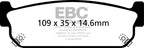 EBC 93-97 Infiniti J30 3.0 Yellowstuff Rear Brake Pads