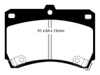 EBC 94-97 Ford Aspire 1.3 manual Yellowstuff Front Brake Pads