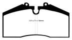 EBC 96-98 Porsche 911 (993) 3.6 Carrera 4S Yellowstuff Rear Brake Pads