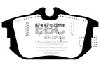 EBC 99-04 Volvo S40 1.9 Turbo T4 (200 BHP) Ultimax2 Rear Brake Pads