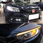 Fits 16-20 Honda Civic 10th Gen Eyebrow Light 2 Colors Running Light