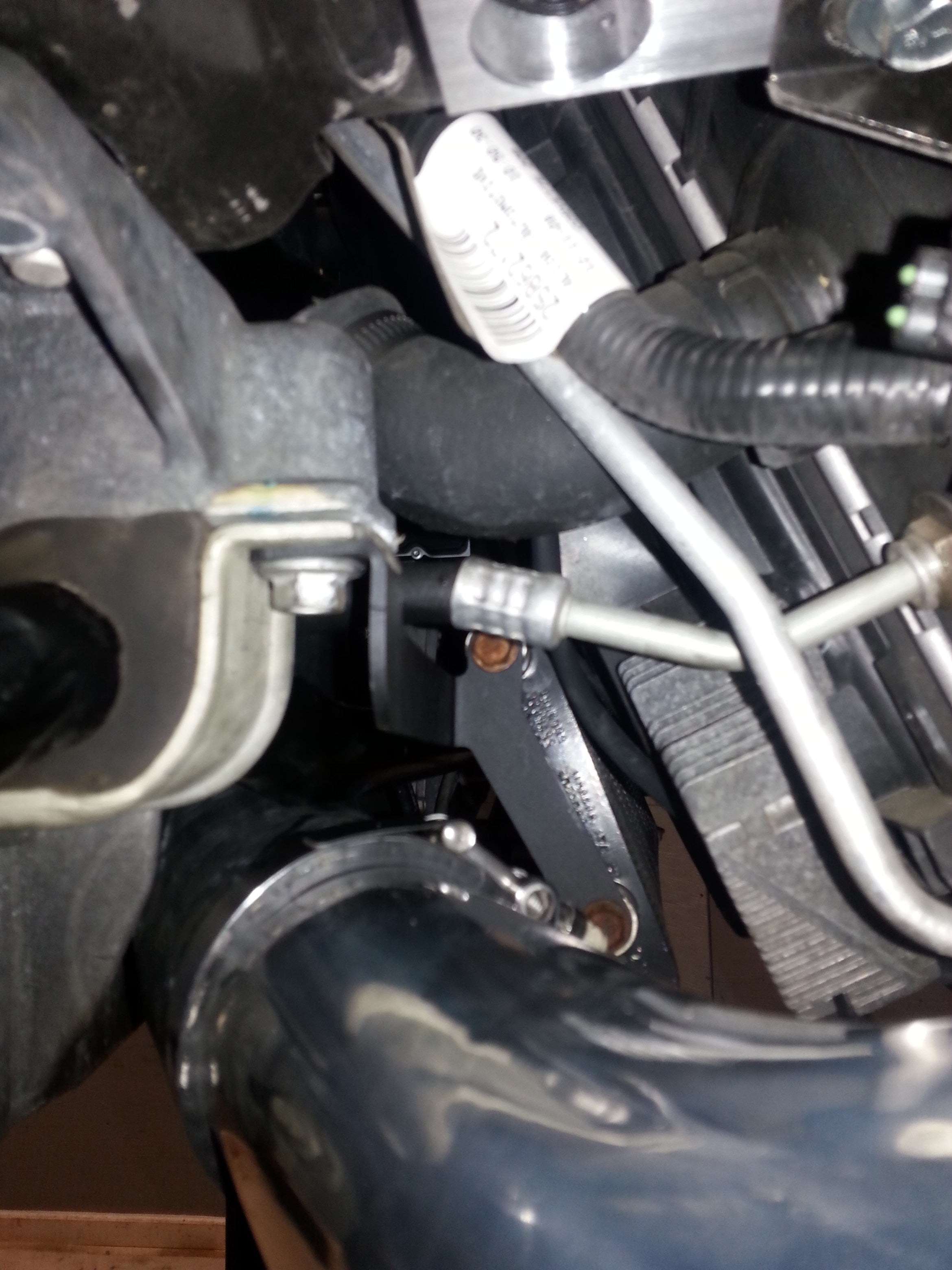 ECS C6 Z06 Oil Cooler Relocation Brackets East Coast Supercharging