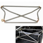 Polished Tubular Multipoint Crossbar X-Bar For Honda Civic EK9 EK4 EK3 1996-2000 - Bull Boost Performance