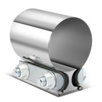 2.0" Butt Joint Exhaust Band Clamp Muffler Coupler Stainless Steel