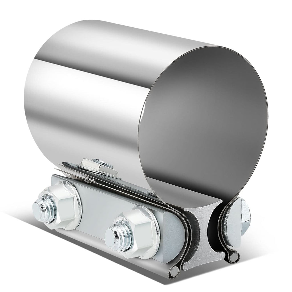 2.25" Butt Joint Exhaust Band Clamp Muffler Coupler Stainless Steel