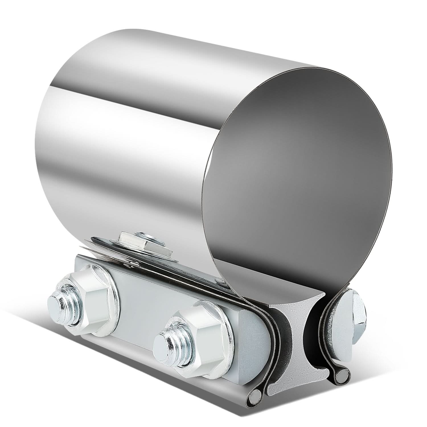 2.25" Butt Joint Exhaust Band Clamp Muffler Coupler Stainless Steel