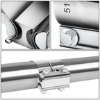 2.0" Lap Joint Exhaust Band Clamp Muffler Sleeve Coupler Stainless Steel