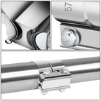 2.25" Lap Joint Exhaust Band Clamp Muffler Sleeve Coupler Stainless Steel