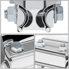4.0" Lap Joint Exhaust Band Clamp Muffler Sleeve Coupler Stainless Steel
