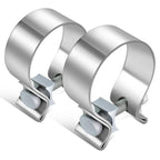 2.0" Stainless Steel Narrow Band Exhaust Clamp Set (2 Pieces)