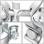 2.25" Stainless Steel Narrow Band Exhaust Clamps (2-Pack)