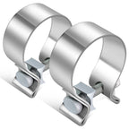 2.25" Stainless Steel Narrow Band Exhaust Clamps (2-Pack)