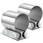 2.0" Butt Joint Exhaust Band Clamp Muffler Coupler Stainless Steel