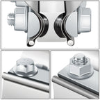 2.0" Lap Joint Exhaust Band Clamp 2-Piece Stainless Steel