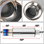 Universal Exhaust Muffler with 3.0" Tip - 14.7" Overall Length