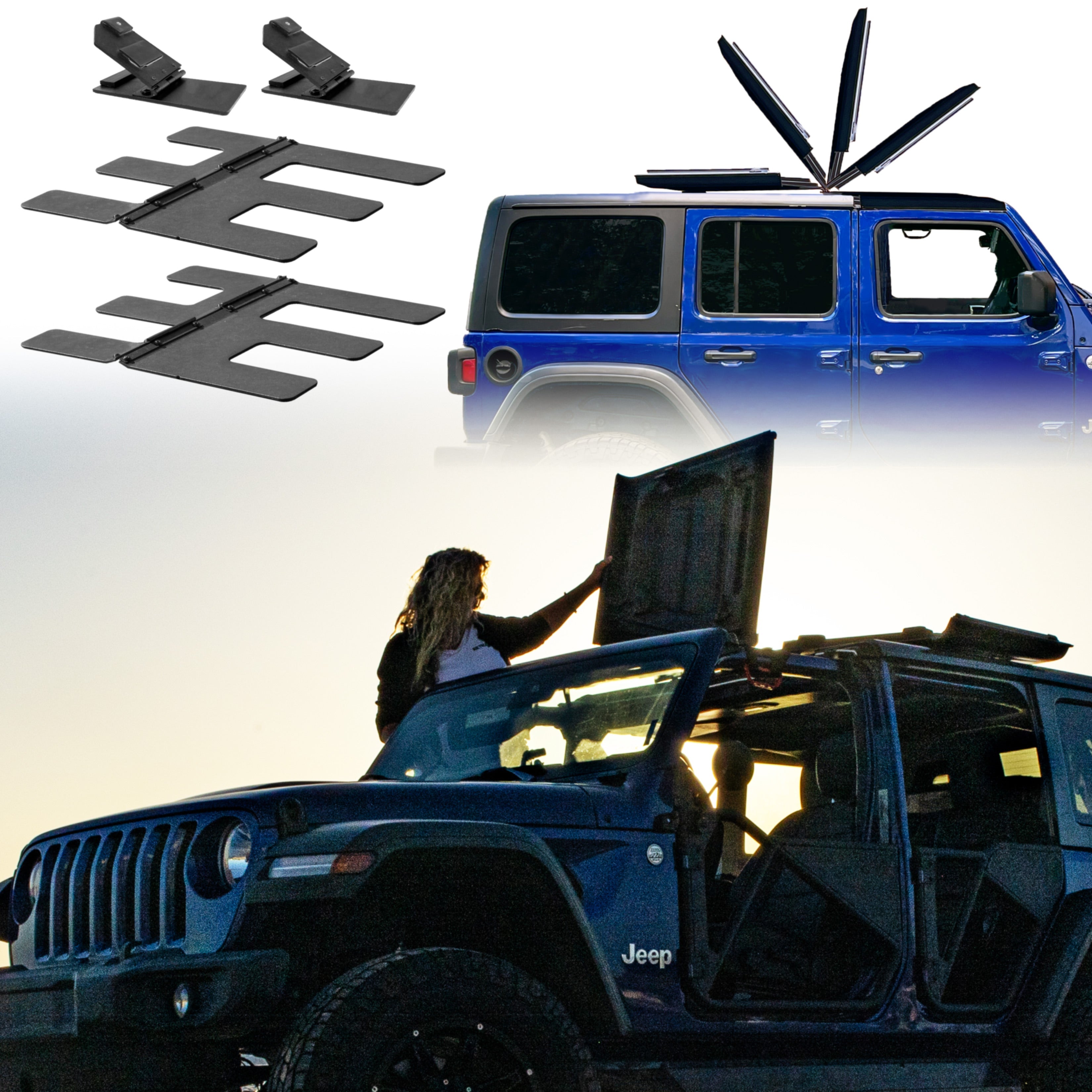 EZ4X4 2018 & Up Jeep JLU 4 Door EZFLIP-TOP