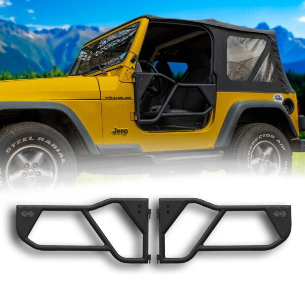 EZ4X4 RAZOR 2-Door ALUMINUM HALF TUBE DOORS FOR TJ Wrangler 1997-2006