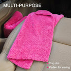 WASH&WHIPS Edgeless Microfiber Coral Fleece with Ultrasonic Edge 3 Pack