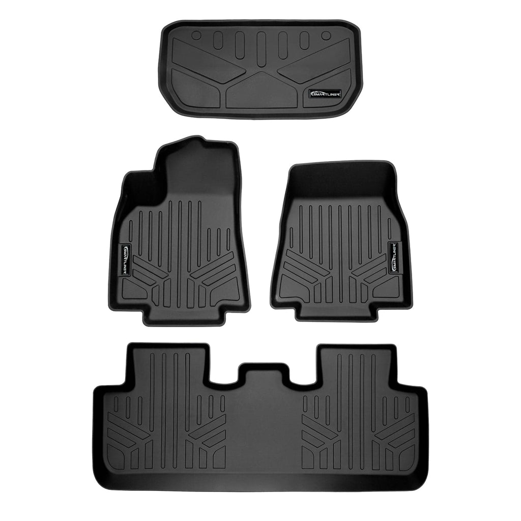 SMARTLINER Custom Fit Floor Liners For 2020-2025 Tesla Model Y (5 Passenger)