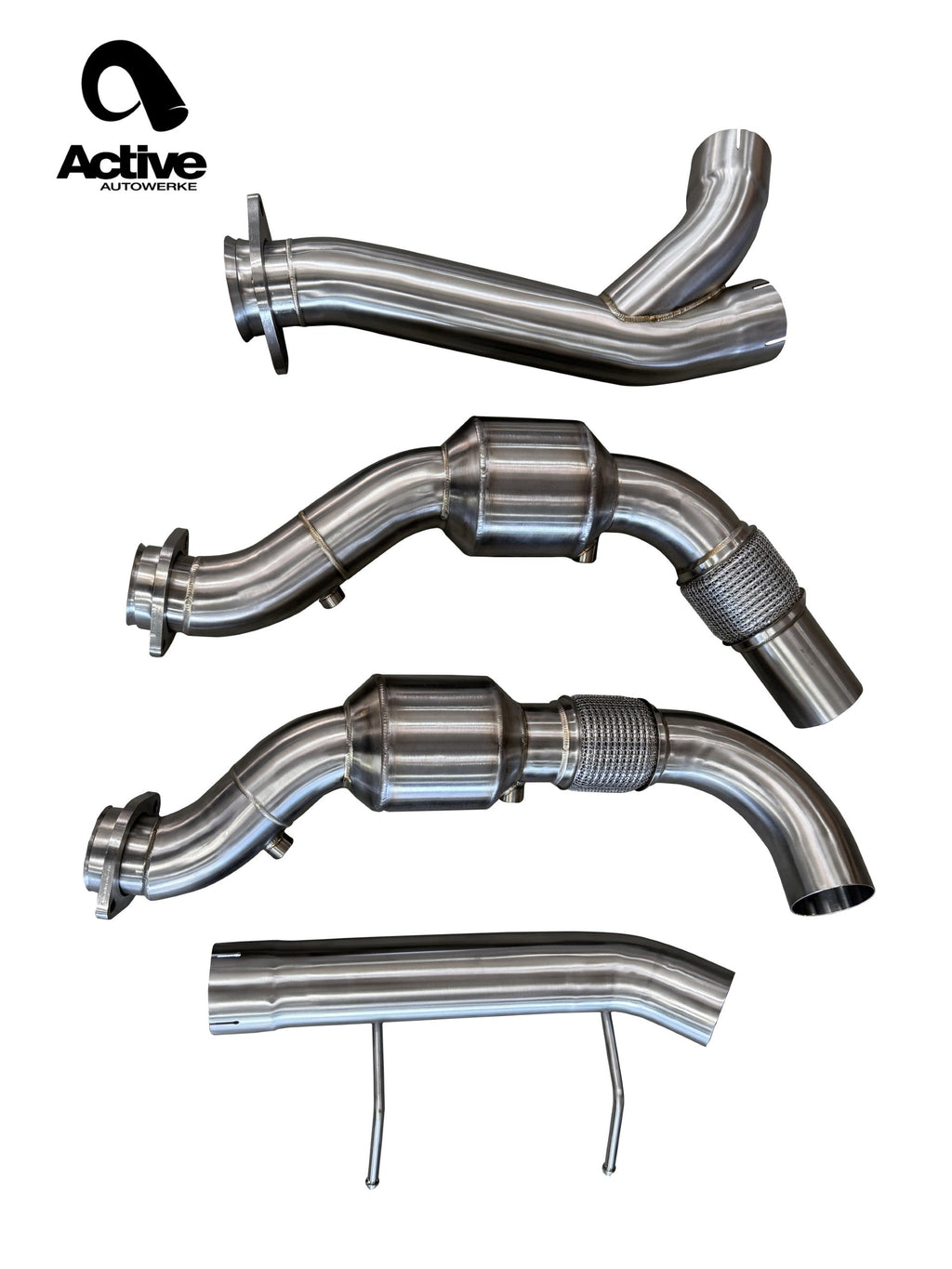 Active Autowerke 2017–2020 Ford F-150 3.5L EcoBoost AFlow EPA-Compliant Catted Downpipes