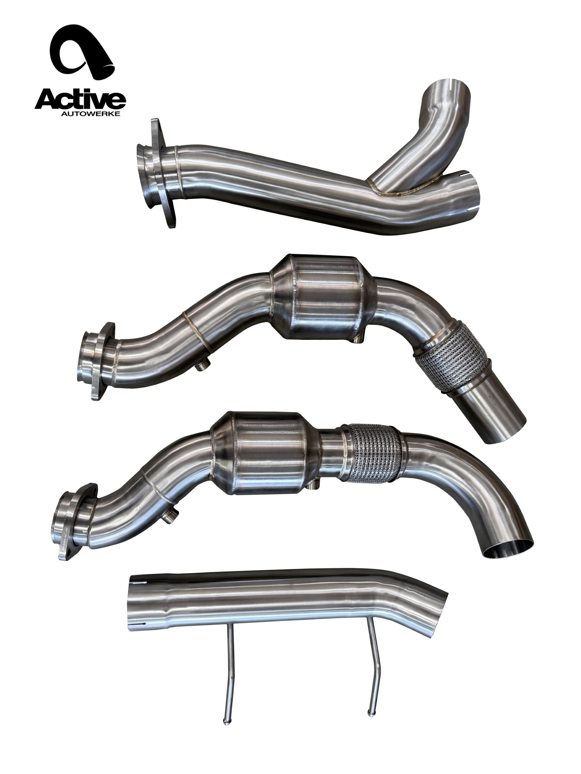 Active Autowerke 2017–2020 Ford F-150 3.5L EcoBoost AFlow EPA-Compliant Catted Downpipes