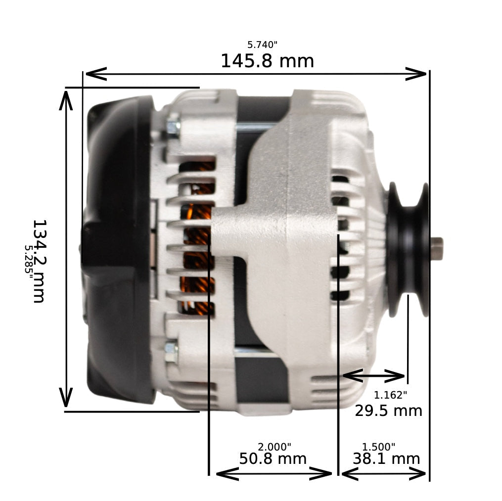 1970-1980 GMC K1500 V8 6.6L 12si High Output Alternator by JS Alternators