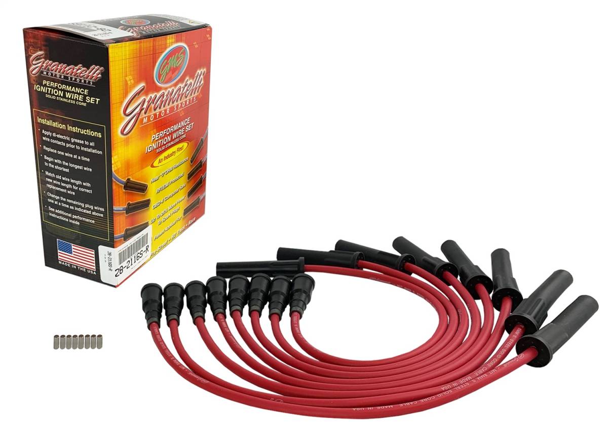 10-14 Ford 6.2L Ignition Wires - Red (Excl Coil Packs) - Granatelli Motor Sports