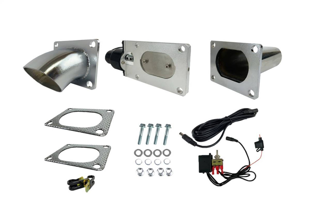 Single 3" Electronic Exhaust Oval Cutout Kit – Stainless Weld-In (313530) - Granatelli Motor Sports