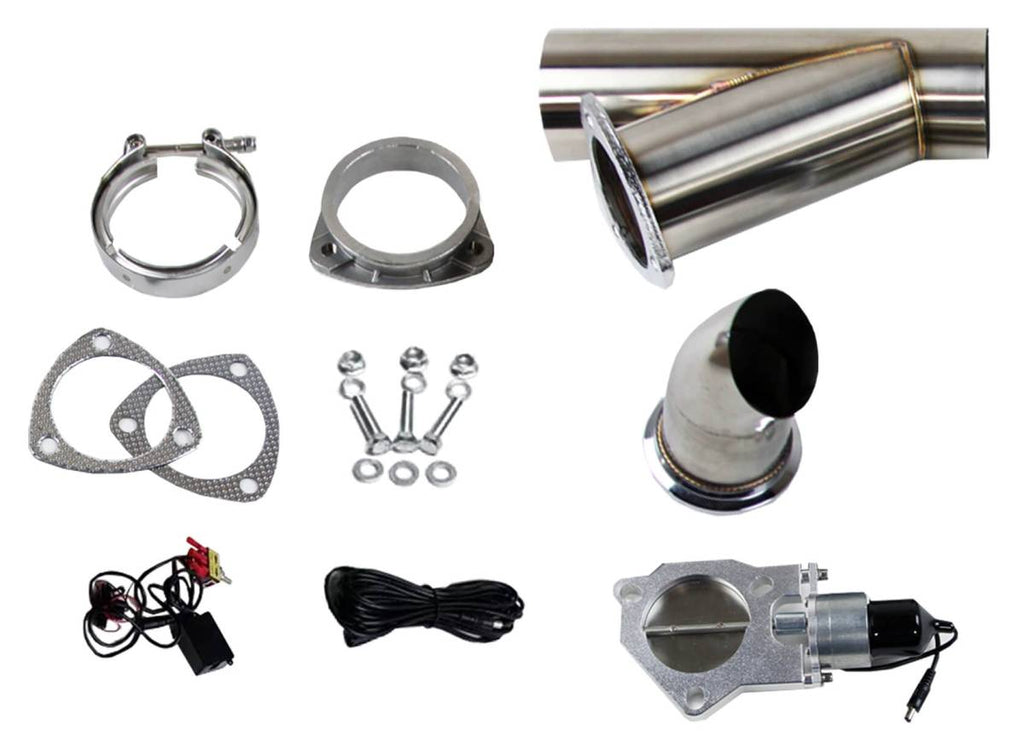 Motor Sports Electronic Exhaust Cutout Kit 307525 - Stainless Steel Weld In Style : 2.50 inches - Granatelli Motor Sports