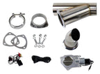 Motor Sports Electronic Exhaust Cutout Kit 307525 - Stainless Steel Weld In Style : 2.50 inches - Granatelli Motor Sports