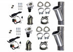 Granatelli Motor Sports Dual Electronic Exhaust Cutout Kit 303522D - Mild Steel Slip-Fit - 2.25" inches - Granatelli Motor Sports
