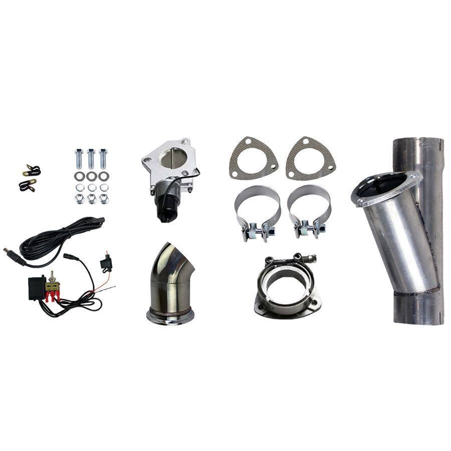 Motor Sports Electronic Exhaust Cutout Kit – Mild Steel Slip-Fit - Granatelli Motor Sports