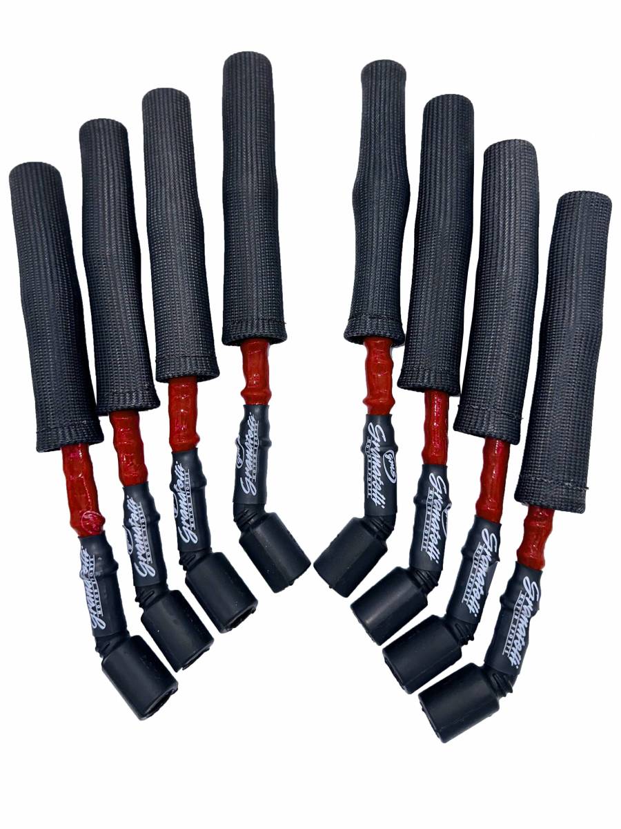 14-23 GM LT1 6.2L Hi-Perf Coil-Near-Plug Wire Connector Kit w/Red Jacket/Blk Sleeve - Granatelli Motor Sports