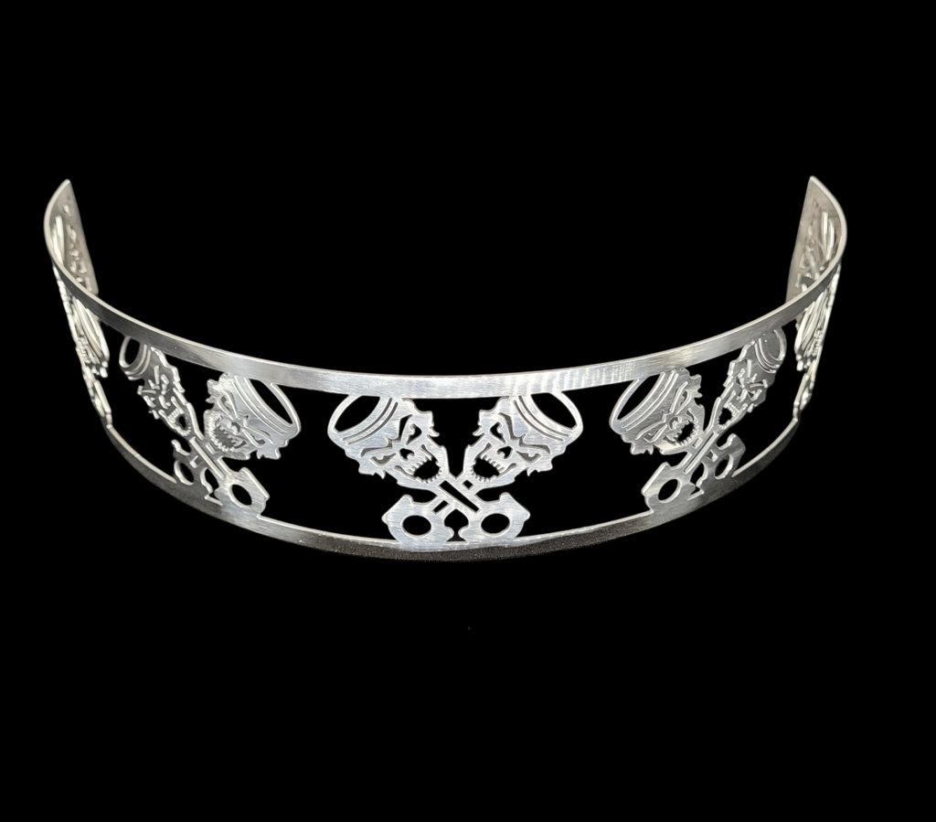 Blingz Beauty Bandz, 14" Diameter, 3" Tall Air Cleaner Grill - Skullz and Rods - Granatelli Motor Sports