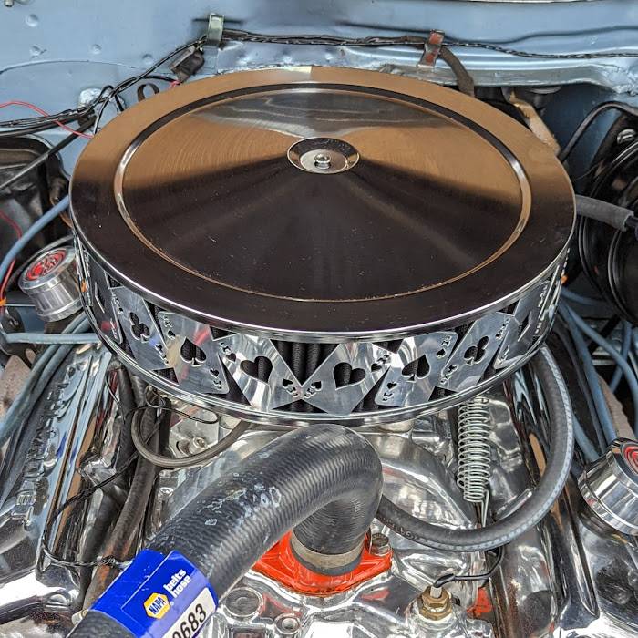 Blingz Beauty Bandz 14" x 3" Air Cleaner Grill- Aces Wild - 750002 - Granatelli Motor Sports