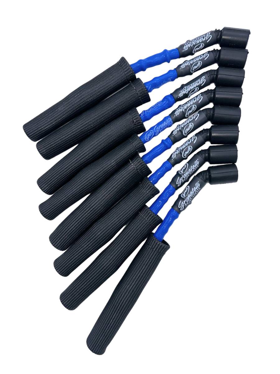 14-23 GM L83 5.3L/L86 6.2L Hi-Perf Coil-Near-Plug Wire Conn Kit w/Blue Jacket/Blk Sleeve - Granatelli Motor Sports