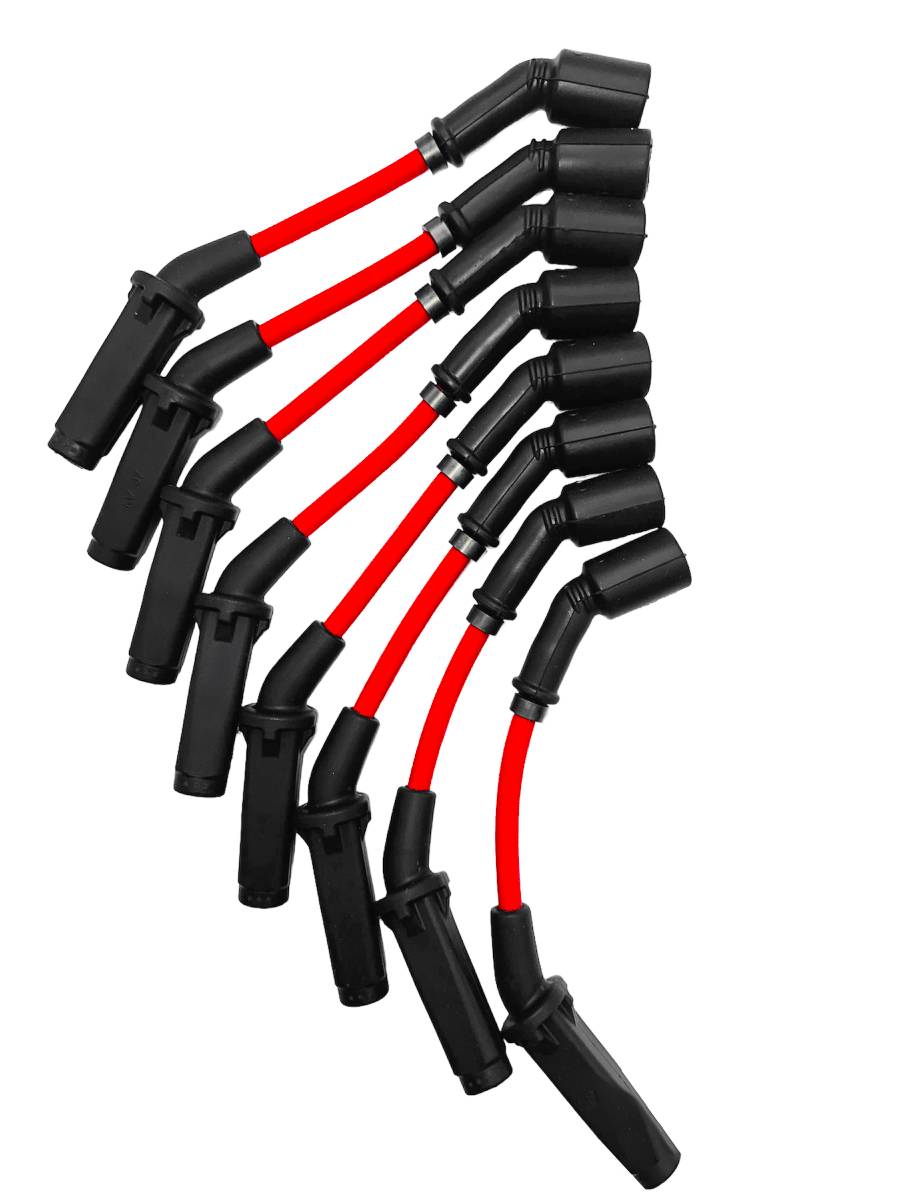 99-23 GM 6.0L/6.2L LS2/LS3/LSA/LS7/LS9 Cars Hi-Perf Coil-Near-Plug Wire Conn Kit - Red - Granatelli Motor Sports