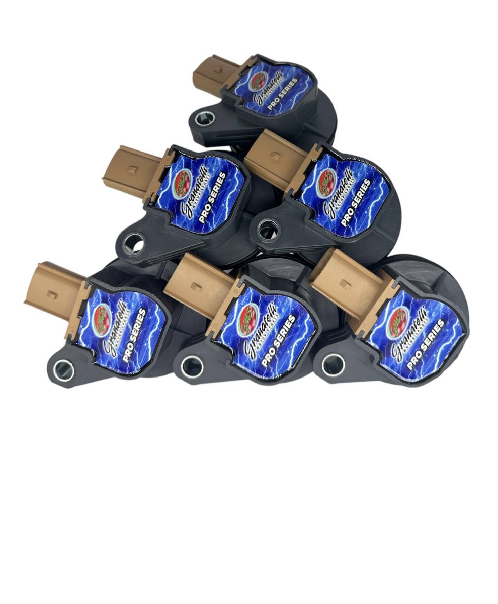 18-23 Ford EcoBoost 3.5TT Hi-Perf Coil-On-Plug Wire Conn Kit w/Coil Packs (60K Volts) - Granatelli Motor Sports