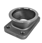 Motor Sports Turbo Adapter, Cast. 2.5" V-Band to T3 Housing, Threaded - Granatelli Motor Sports
