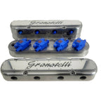 Granatelli Motor Sports LS 2 pc Tall Valve Cover Polished Finish, 4.8, 5.3, 5.7, 6.0, 6.2, 7.0L, Pair - Granatelli Motor Sports