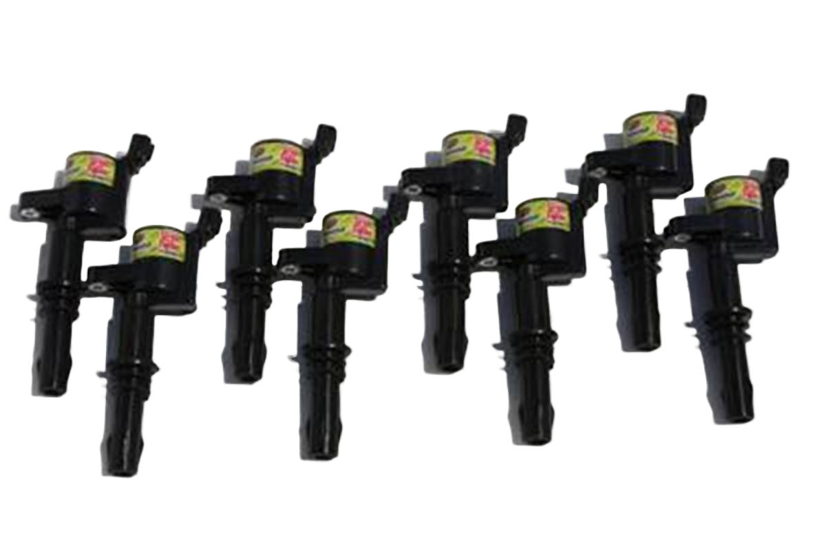 05-10 Ford 4.6L/5.4L 3V OEM Coil Packs - Black (Set of 8) - Granatelli Motor Sports
