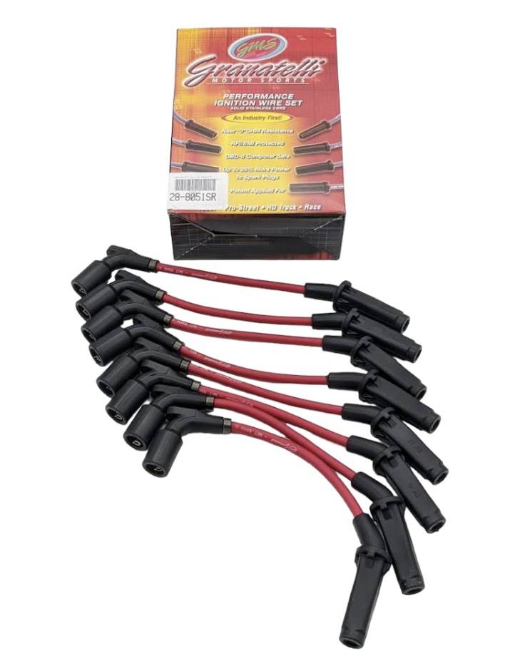 Motor Sports C8 Corvette Ignition Wires 28-8051S-R - Granatelli Motor Sports