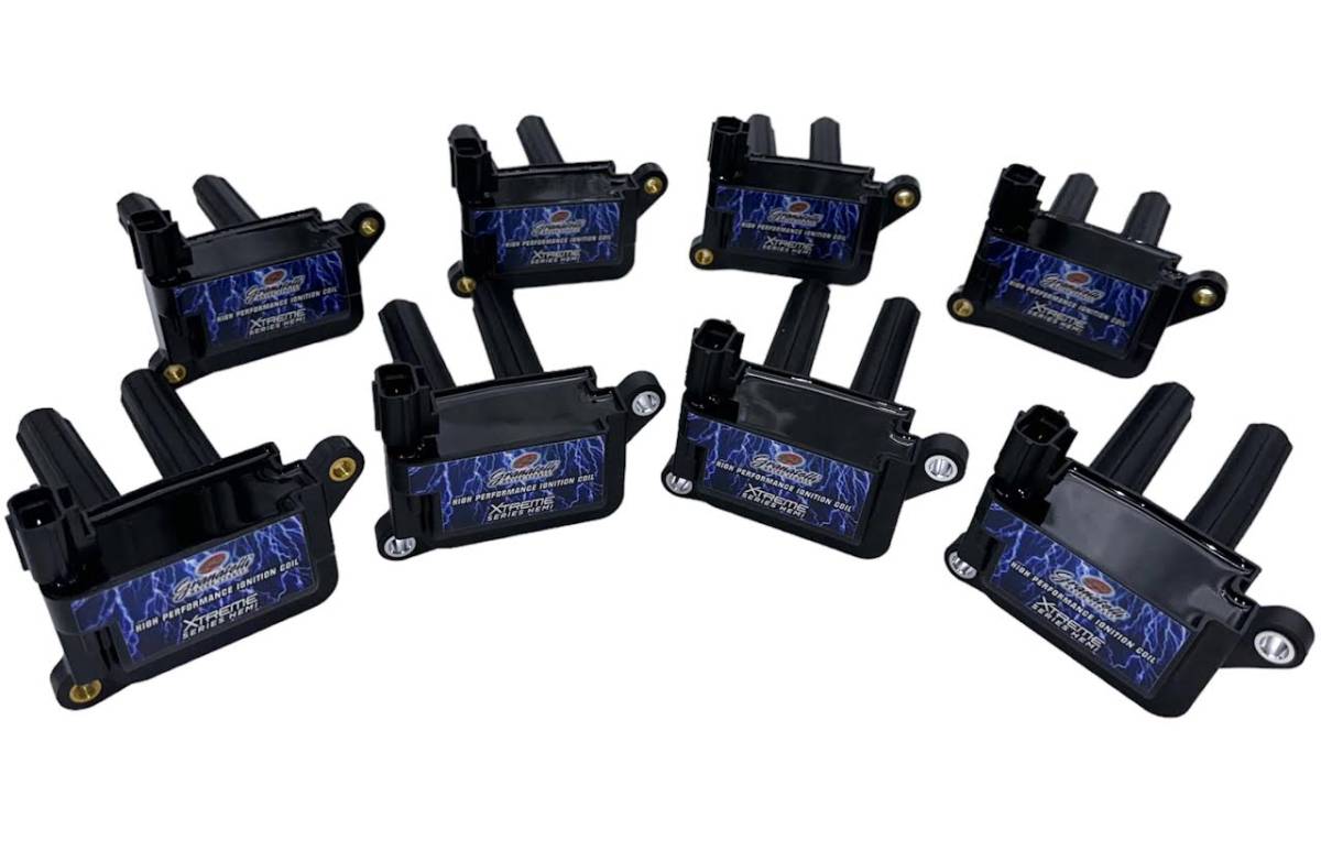 05-17 Dodge 5.7L/6.1L/6.4L Xtreme Coil On Plug Wire Conn Kit w/Coil Pack - Blk (Set of 8) - Granatelli Motor Sports